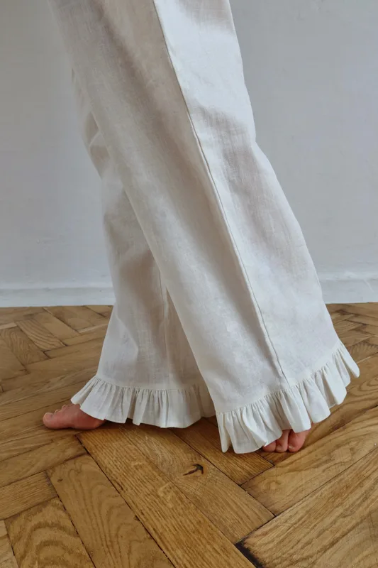 Lniane spodnie „Softly” — Atelier Loome