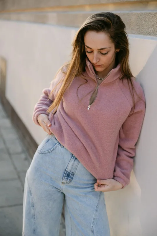 Bluza z wełny merino – polar — Basic Wool