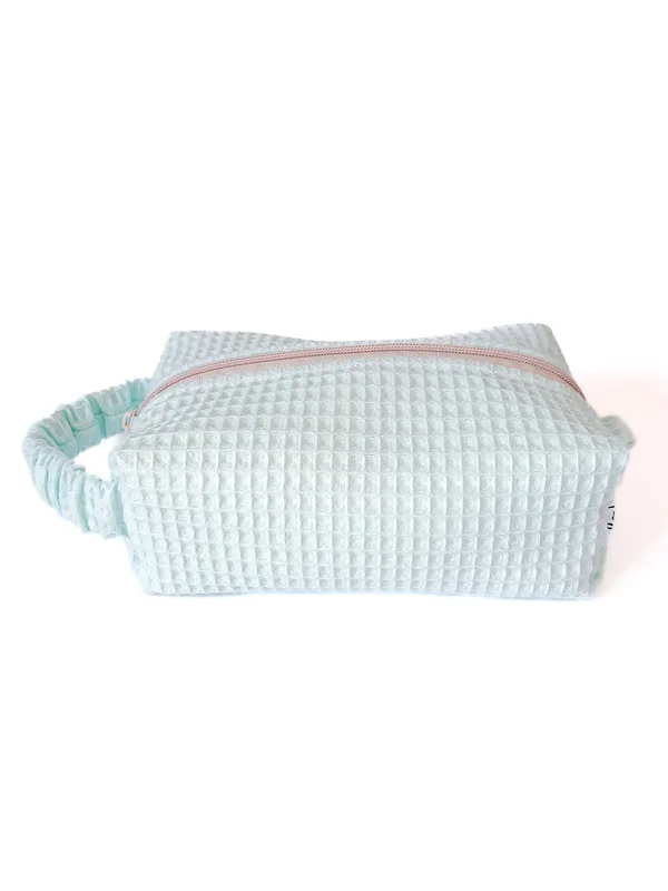 Miętowa kosmetyczka box wafelkowa Minty — Bavelana