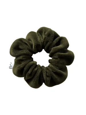 Gumka do włosów z weluru – khaki — Bavelana