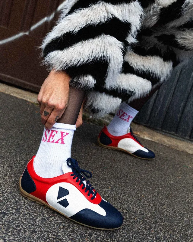 Racer Sneakers Białe, ze skóry roślinnej — BOHEMA