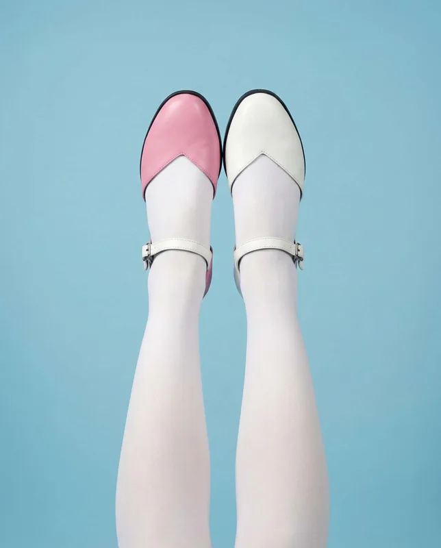 Alexa Pumps Różowe, ze skóry roślinnej — BOHEMA