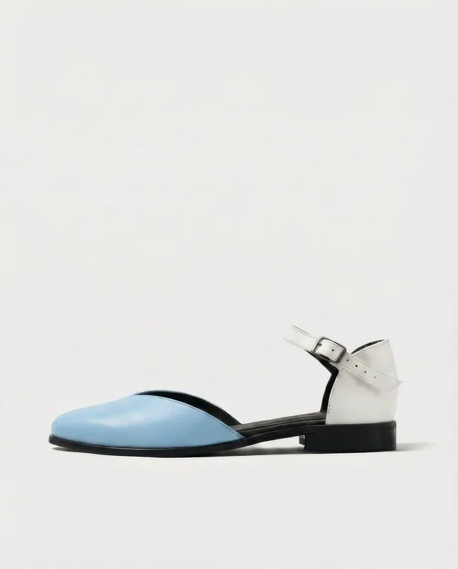 Alexa Pumps Jasnoniebieskie, ze skóry roślinnej — BOHEMA