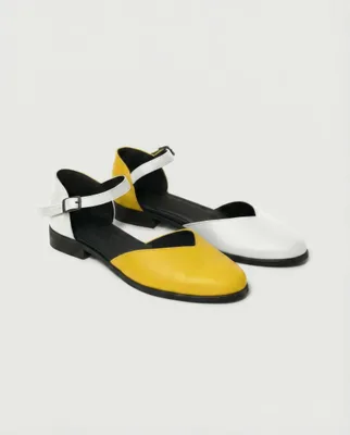 Alexa Pumps Żółte, ze skóry roślinnej — BOHEMA