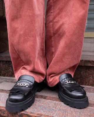 Chunky Loafers Czarne, ze skóry roślinnej — BOHEMA