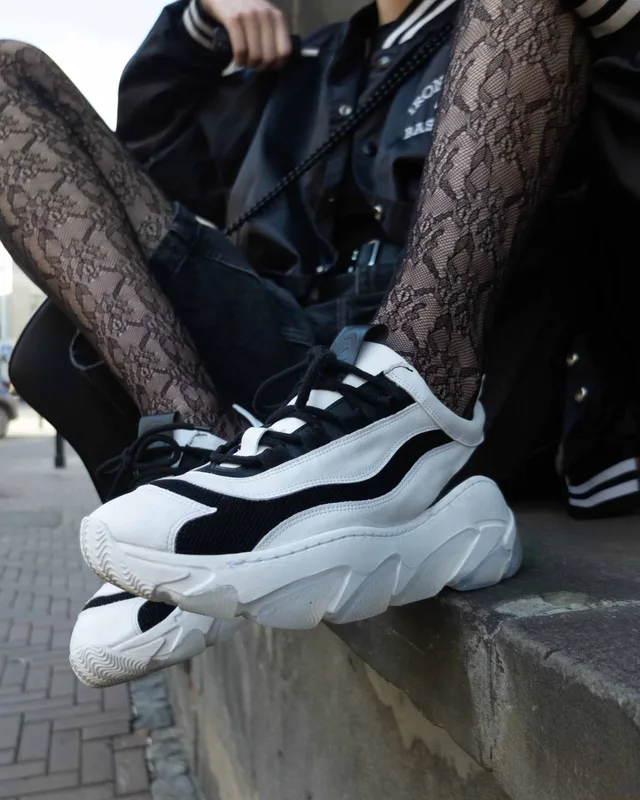 Daddy’s Sneakers Białe, ze skóry roślinnej — BOHEMA