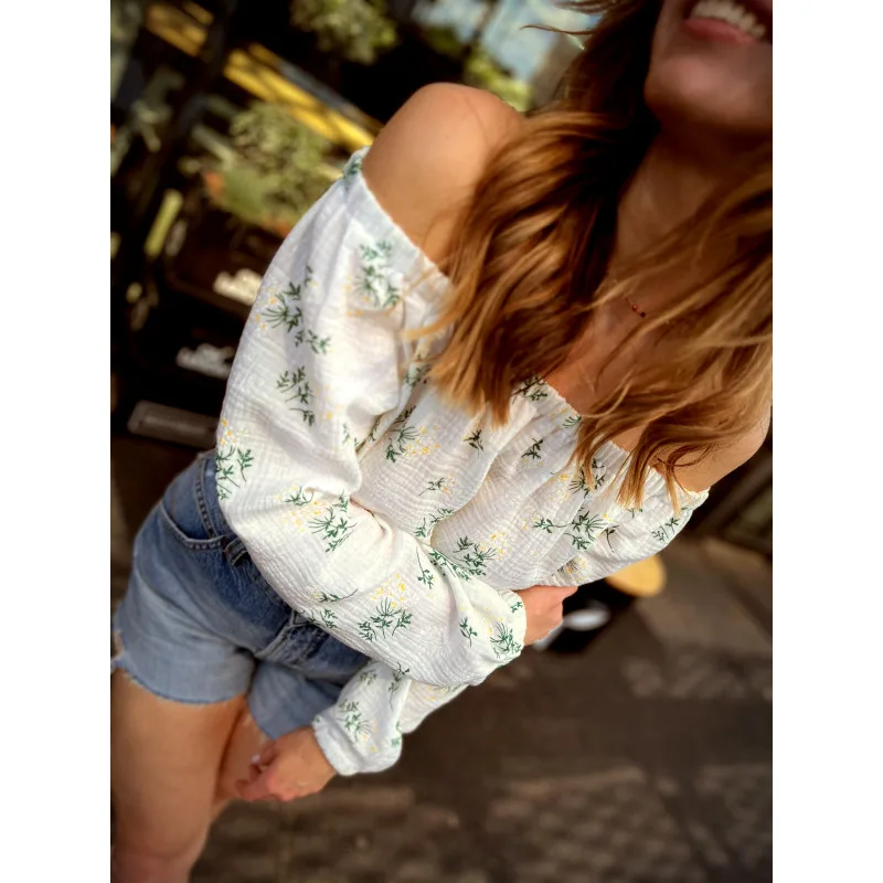 Sunkissed / bluzka z haftowanego muślinu — Bohemian Soul