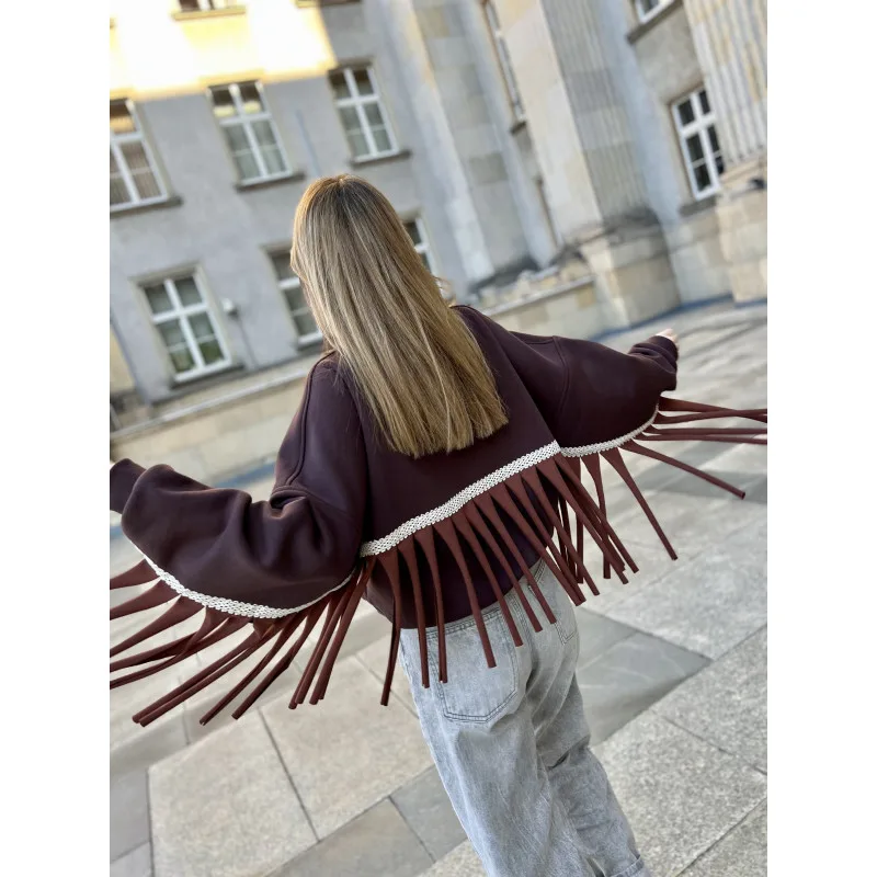 Hot Chocolate / czekoladowa bluza boho — Bohemian Soul