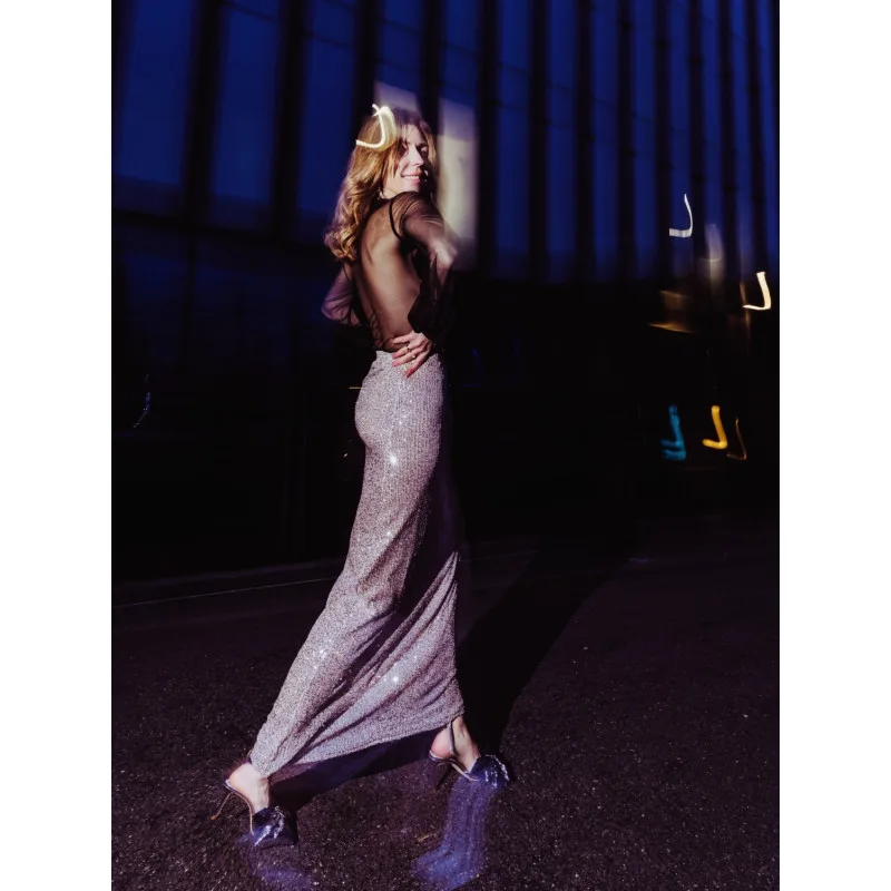Shine A Light / cekinowa spódnica maxi — Bohemian Soul