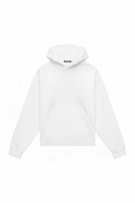 HOODIE OVERSIZE HEAVY LOOP WHITE — BrandMe