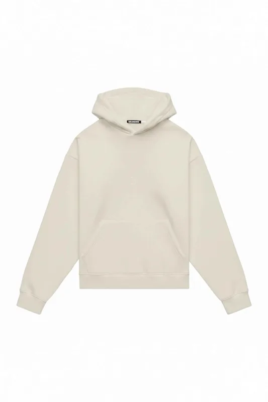 HOODIE OVERSIZE HEAVY LOOP OFF WHITE — BrandMe