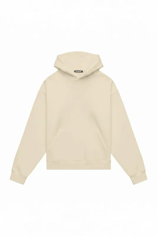 HOODIE OVERSIZE HEAVY LOOP CLOUD CREAM — BrandMe