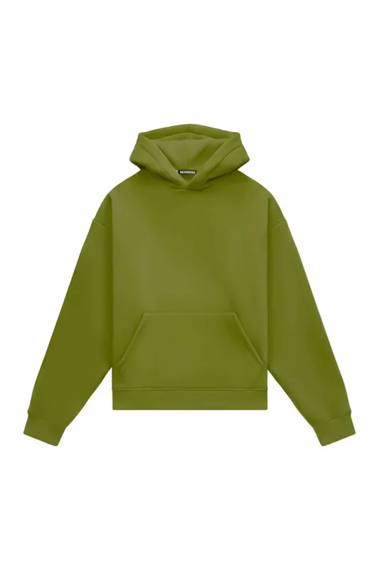 HOODIE OVERSIZE HEAVY LOOP GREEN PEACE — BrandMe
