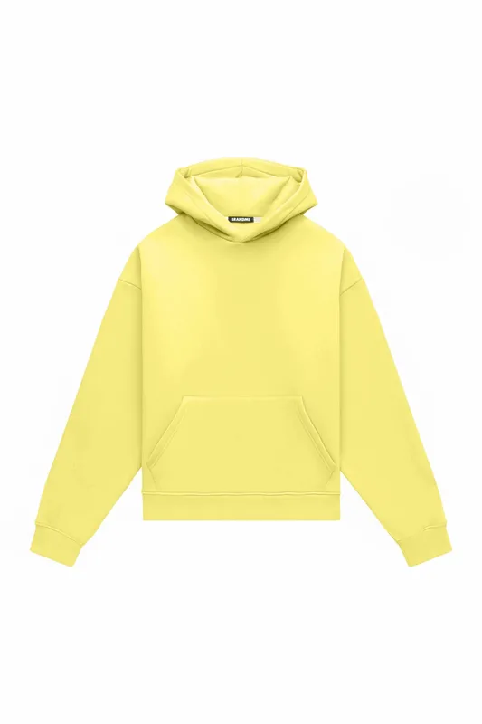 Hoodie oversize LIGHT BRUSHED LEMON — BrandMe