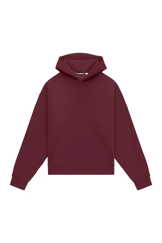 Hoodie oversize LIGHT BRUSHED MERLOT — BrandMe