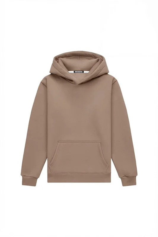Hoodie regular LIGHT BRUSHED COOL STONE — BrandMe
