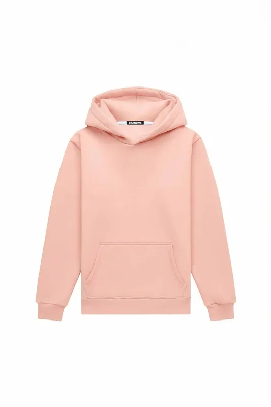 Hoodie regular LIGHT BRUSHED SALMON — BrandMe