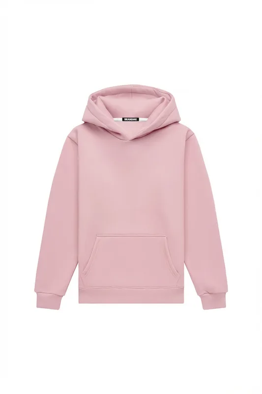 Hoodie regular LIGHT BRUSHED POWDER PINK — BrandMe