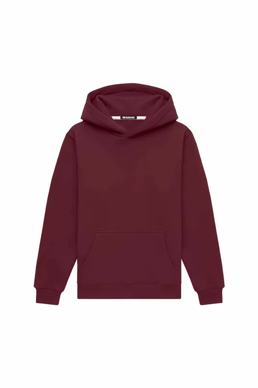 Hoodie regular LIGHT BRUSHED MERLOT — BrandMe