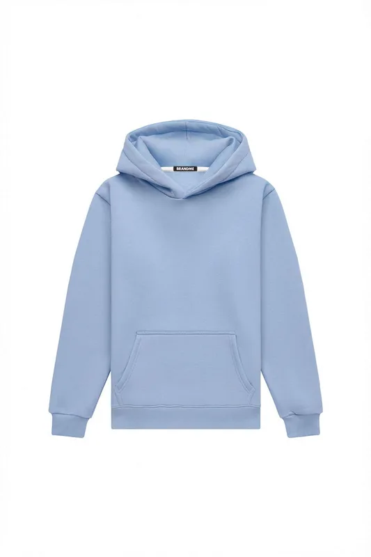 Hoodie regular LIGHT BRUSHED AIRY BLUE — BrandMe