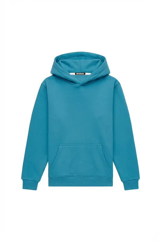 Hoodie regular LIGHT BRUSHED AZURE BLUE — BrandMe