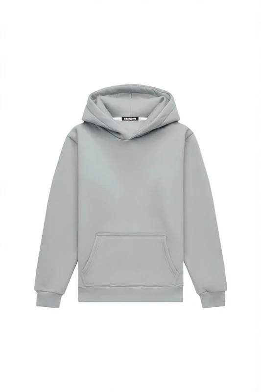 Hoodie regular LIGHT BRUSHED GRAY — BrandMe