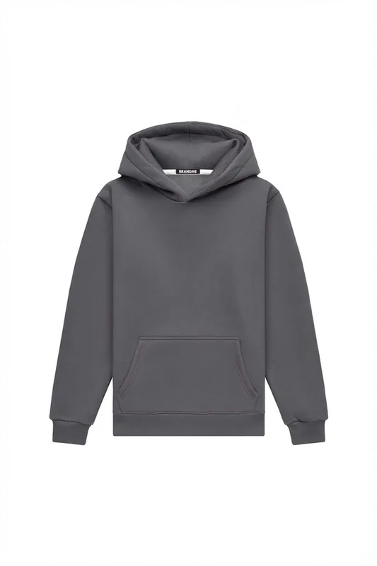 Hoodie regular LIGHT BRUSHED GRAPHITE — BrandMe