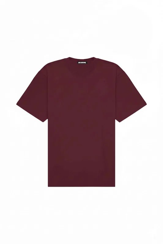 T shirt oversize HEAVY MERLOT — BrandMe