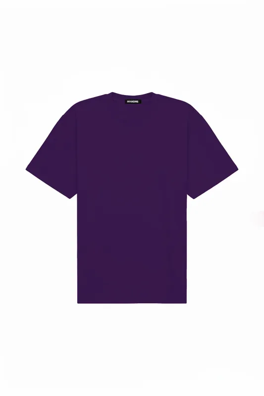 T shirt oversize STRETCH DARK PURPLE — BrandMe