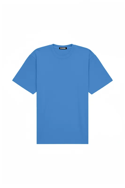 T shirt oversize STRETCH BABY BLUE — BrandMe