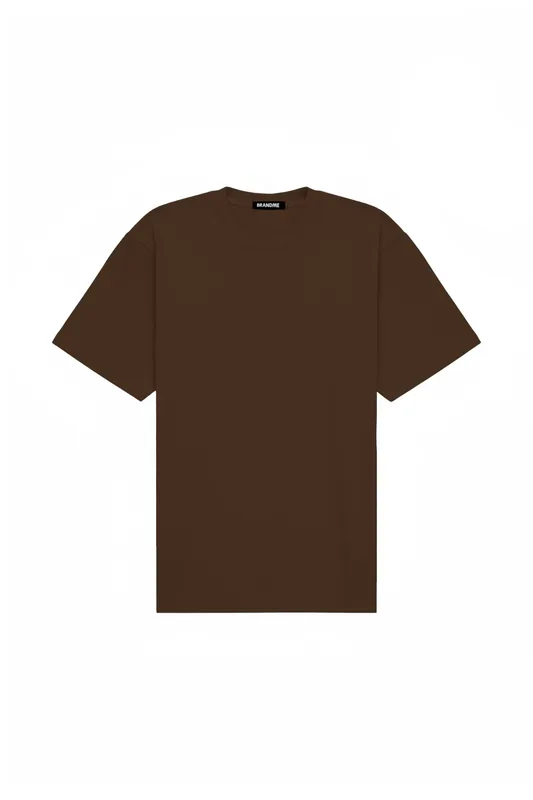 T shirt oversize STRETCH BROWN — BrandMe
