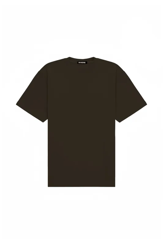 T shirt oversize STRETCH CHOCOLATE — BrandMe