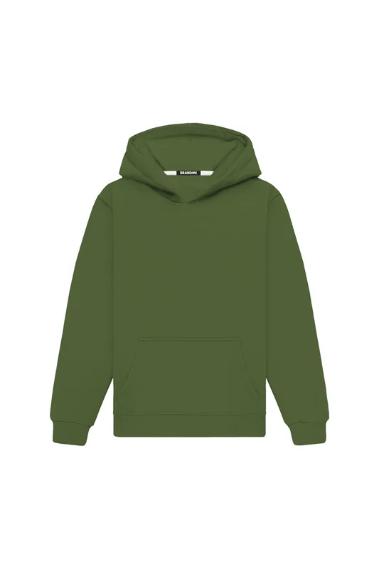 Hoodie Regular LIGHT LOOP GREEN — BrandMe