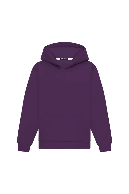 Hoodie Regular LIGHT LOOP DARK PURPLE — BrandMe