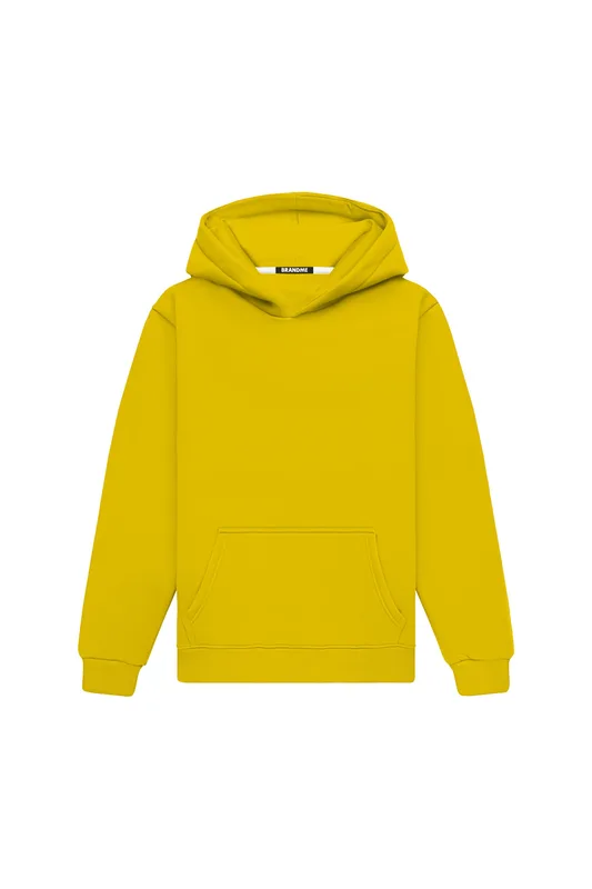 Hoodie Regular LIGHT LOOP YELLOW — BrandMe