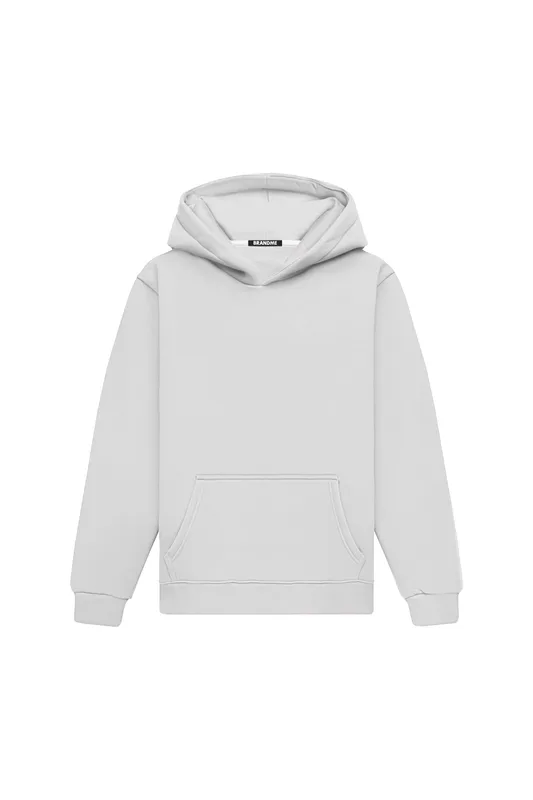 Hoodie Regular LIGHT LOOP WHITE — BrandMe