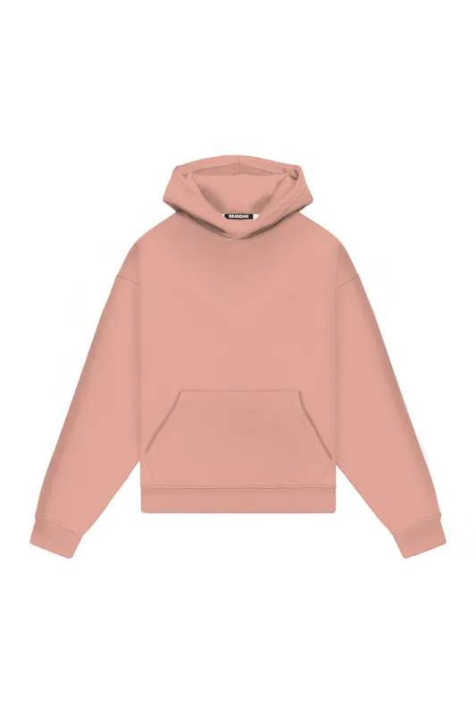 Hoodie Regular LIGHT LOOP SALMON — BrandMe