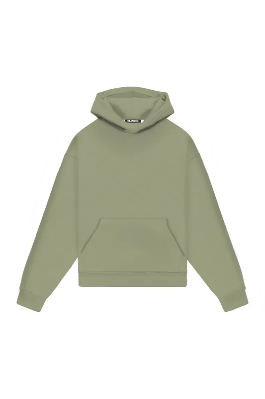 Hoodie Oversize LIGHT LOOP ALMOND — BrandMe