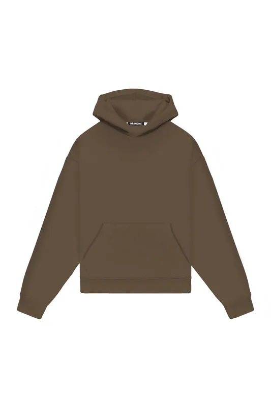 Hoodie Oversize LIGHT LOOP BROWN — BrandMe