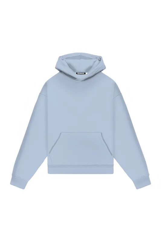 Hoodie Oversize LIGHT LOOP AIRY BLUE — BrandMe
