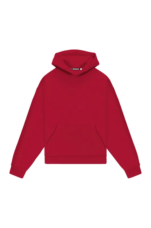 Hoodie Oversize LIGHT LOOP RED — BrandMe