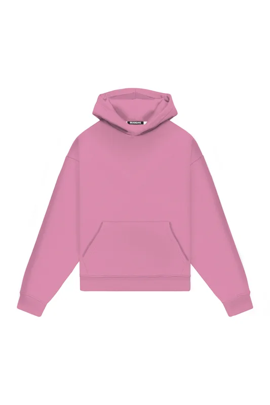Hoodie Oversize LIGHT LOOP FLAMINGO PINK — BrandMe