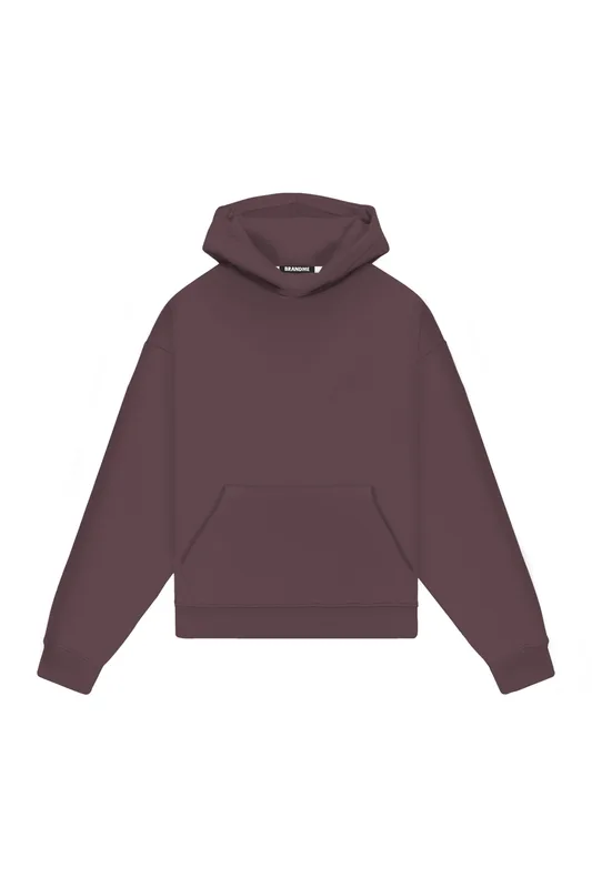 Hoodie Oversize LIGHT LOOP TRUFFLE — BrandMe