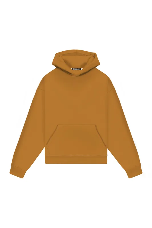 Hoodie Oversize LIGHT LOOP MUSTARD — BrandMe