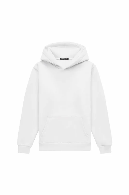 Hoodie regular MEDIUM LOOP WHITE — BrandMe