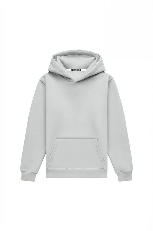 HOODIE REGULAR MID HEAVY LOOP OFF WHITE — BrandMe