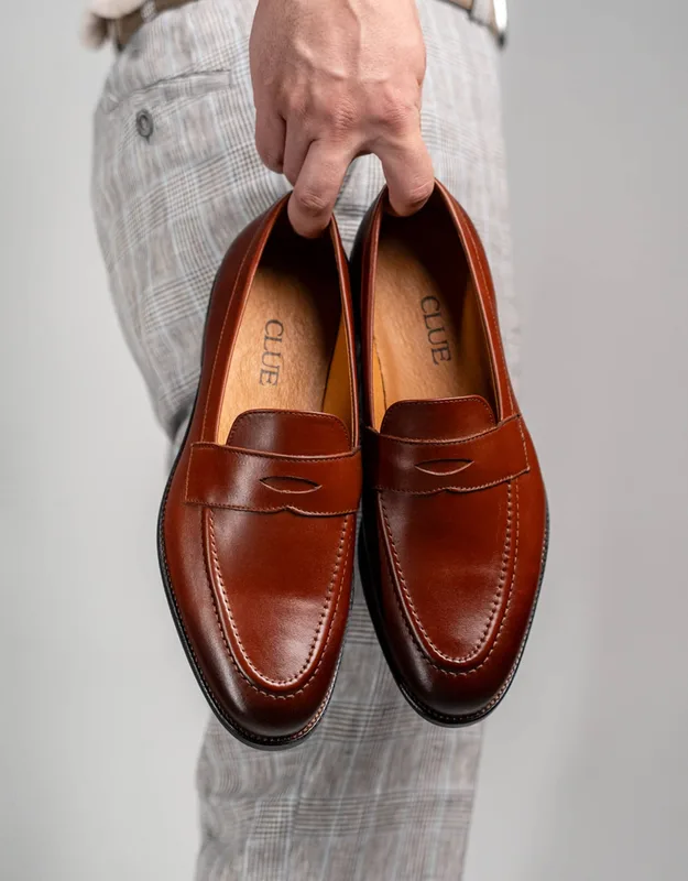 Loafersy Brązowe — CLUE