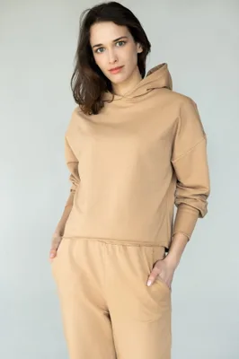 Bluza TOKYO z kapturem cappuccino — Fesaar