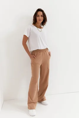 Spodnie dresowe YORK cappuccino — Fesaar