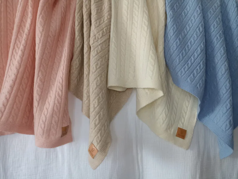 Kocyk niemowlęcy 100% wełny merino — GIGULEK